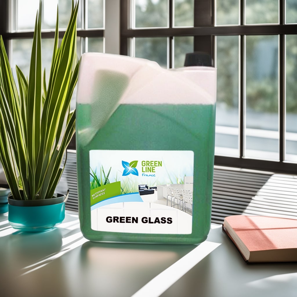Green Glass Bidon 5L