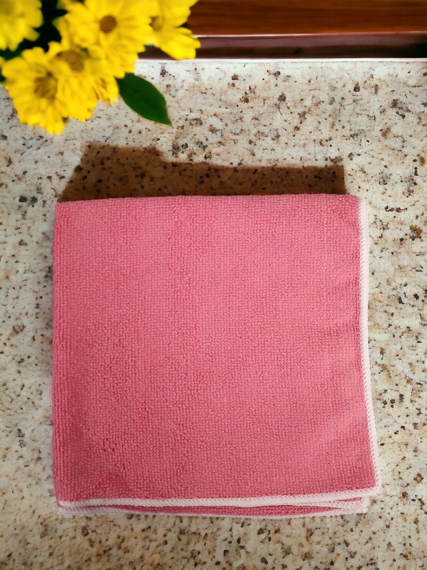 Microfibre Eco Rose 40X40 cm X10/colis