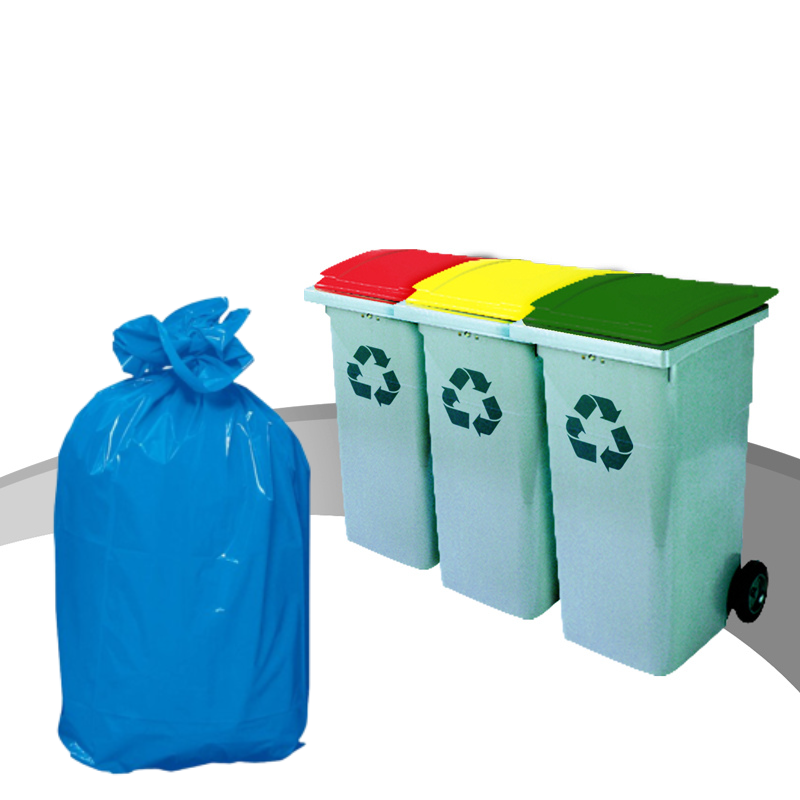 Sacs Poubelles 130L Bleu 45m (100) /Colis